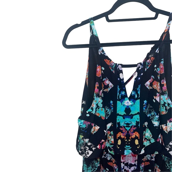 Nicole Miller Women's Colorful Halter Top Maxi Dress Sz XL - Picture 8 of 10